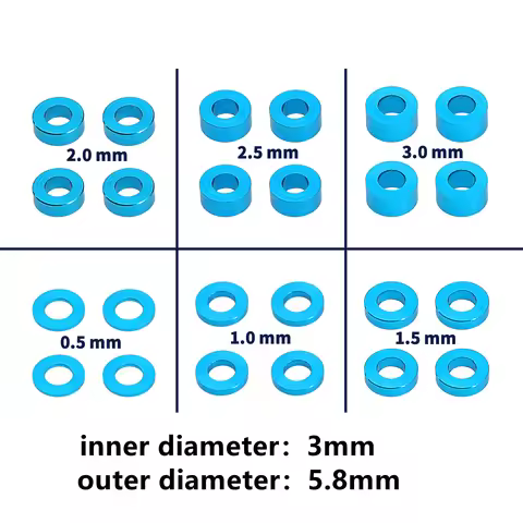 24pcs M3 Screw Spacer Set 3mm Screws Flat Gasket Washer Spacer For RC Car TAMIYA 53539 TT02 TT01 XV0