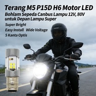 Bright M5 Canbus Bulb 12V P15D Bicycle Super Motorcycle Headlight 80v H6 Led Motorcycle Super Bright