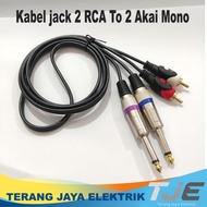 Juan - Kabel Dual Jack Akai 6.5 To 2 Rca 1.5m -gaxindo