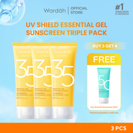 [TRIPLE PACK] Wardah UV Shield Airy Smooth Acne Calming Aqua Fresh Essential Tone Up Physical Sunscr