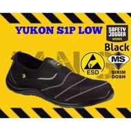 Safety Jogger YUKON ( Black ) S1P ESD SRC Unisex Comfortable Safety Shoes [Kasut Keselamatan]