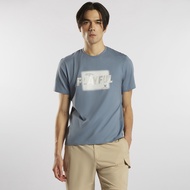 ESP เสื้อทีเชิ้ตแต่งลายปัก ผู้ชาย สีน้ำเงิน | Embroiderd and Print Tee Shirt | 03981