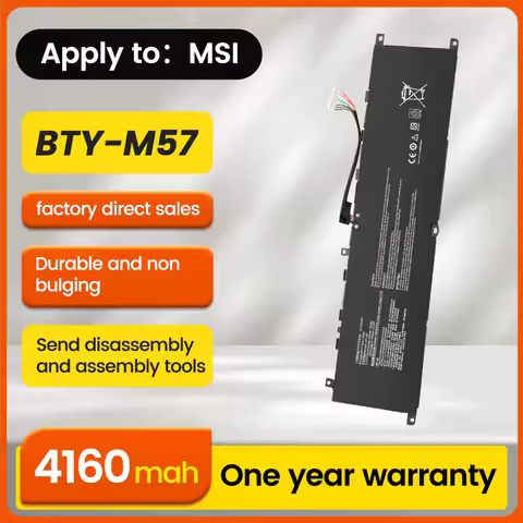 BNN BTY-M57 laptop battery 15.2v for MSI GP66 GP76 MS-17K3 Leopard 10UG Series 10UG 10UE 11UG 11UH 1