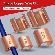 19UXZBPSHOP Wire Connector, C Type Copper Copper Wire Clip, C Type Clip Buckle Copper Wire Connector