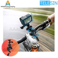 【Ready shipping】TELESIN Handlebar Clamp Ring Mount Cycling Motorcycle Bike Tube Clip For GoPro DJI OSMO Action Insta360 Action Camera Accessory