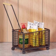 [in stock] Portable grocery shopping cart, new model hand-pulled cart, lightweight small cart for ho