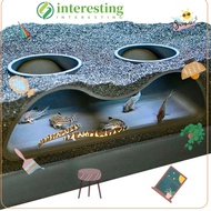 INTERESTING Aquarium Decoration Tunnel Caves, Curve Multifunctional Aquarium Underground Tunnel Cave