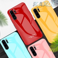 Luxury Tempered Glass Hard Cover Phone Case for Huawei Mate 20 Pro Mate 20X Nova 3 3i 4 Y9 2019 Y7 Pro 2019