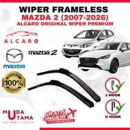 Frameless Wiper MAZDA 2 2007 to/d 2026 AlcaroOriginal - MAZDA 2 Glass Broom - MAZDA 2 Frameless Wipe