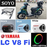 MONORACK SOYO LC135 V8 FI ALIEN TOP BOX 35L 35 LITER + LED LIGHT SIGNAL TAIL LAMP UNIVERSAL MOTOR RE