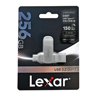 Lexar 256GB JumpDrive D40T USB 3.2 Type-C/A Flash Drive (150MB/s), LJDD40T256G
