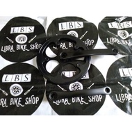 SINGLE CRANK 44T BLACK DONUT l CRANK FIXIE 44T SINGLE DONUT