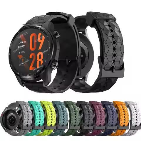Silicone Watch Band 22mm 20mm Strap For TicWatch Pro 3 Ultra E3 E2 S2 Pro X GTW 2021 Smartwatch Brac