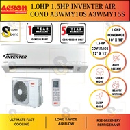 [ 1HP / 1.5HP ] Acson R32 1.0HP 1.5HP Inverter Air cond conditioner A3WMY10S A3WMY15S similar Sharp Daikin PAnasonic