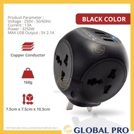 4Way Adapter Universal Socket Power Socket Extension Adapter Type C Plug Socket USB Port Plack Soke