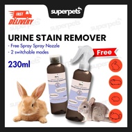 [TERMURAH] CARINO PETS MALL ANIMAL URINE STAIN REMOVER SOLUTION 230ML Pet Pee Urine Stain Remover 兔子