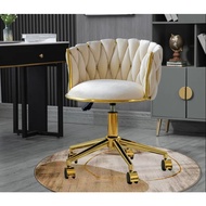 Fabric Velvet Bar Stool / Movable selection Barstool / Kain Velvet / Gold Metal Leg /