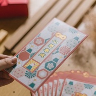 【利是封】富士山 / 心想事成 / 六角磁磚 / 長款