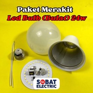 CAHAYA 24 Watt Round Bulb LED Light Assembly Package - MSL White Light Round Casing LED Light Assemb