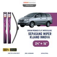 OSRAM Wiper Premier Flat Blade for Toyota Kijang Innova, 24 and 16 inch sizes - Frameless