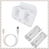 [kjyxgsncsjxsm] Smart Charging Station Dock Stand Charger for U Gamepad Remote Controller A9LC(White