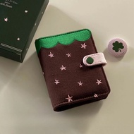 Kawaii Chocolate Strawberry Denim M5 Binder Mini Jeans Notebook M5 Loose Leaf Journal Girl Student D