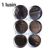 Tatakan Gelas / Piring Acar / Saos STAINLESS Kecil 1 lusin