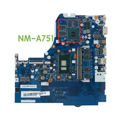 Suitable For Lenovo 310-15ISK 510-15ISK Laptop Motherboard I5-6200U CG411 CG511 NM-A751 Rev:1.0 Main