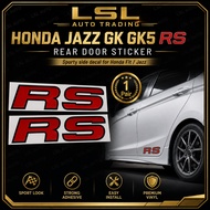 STICKER PINTU BELAKANG #JAZZ #GK #GK5 #RS #HONDA #FIT