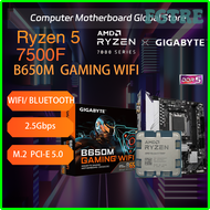 FGTRE ใหม่ AMD Ryzen 5 7500F CPU + กิกะไบต์ B650M เกม WIFI 2.5G ใหม่ Micro-ATX DDR5 6600 MHz M.2 USB