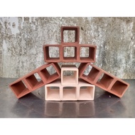 Square ceramic cave with 2,3,4,5 holes for fish, shrimp, pleco, Crayfish, cory