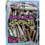 (PER BOX) Dynabolt /Dyna Bolt/ Expansion Bolt/ Anchor Bolt 1/4" to 3/4"
