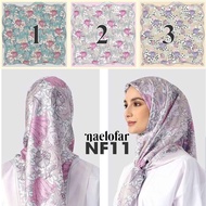 Naelofar Hijab Melody Square Printed NF11 tudung bawal