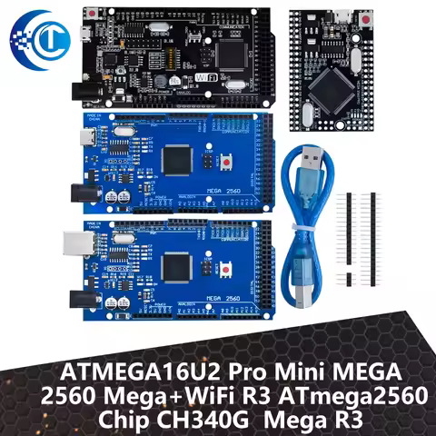 Mega2560 ATMEGA16U2 / Pro Mini MEGA 2560 Mega+WiFi R3 ATmega2560 Chip CH340G For Arduino Mega R3 Dev