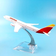 Iberia Airlines B737 Airplane 16cm 1/400 Scale Airbus Model Metal Plane Simulation With LandGear Sou