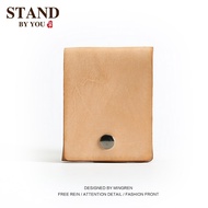 MUJI Porter\\n กระเป๋าสตางค์ผู้ชายหนังกระเป๋าเก็บบัตรบางพิเศษทำด้วยมือกระเป๋าสตางค์สั้นชั้นแรกสั้นหน