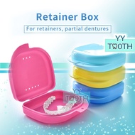 Retainer Box teeth storage retainer box container for half denture plastic case enclosed storage case bekas gigi palsu sebelah kotak gigi retainer 假牙盒牙齿盒