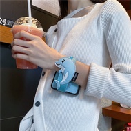 เคสโทรศัพท์พับได้แบบมีสายรัดข้อมือสัตว์น่ารักสำหรับ Huawei Pocket2 Oppo Find N3 N2 Xiaomi MIX Flip2