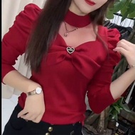 Stylish French Bow Shirt