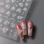 Iron New Craft Three-Dimensional 5D Manicure Sticker Embossed Adhesive Nail Sticker Exquisite Series