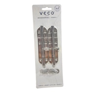 Stainless Steel Door Lock WL34 SSHL 4" Color Save /(Pack Of 2) VECO
