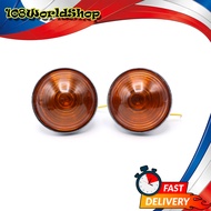 ไฟหรี่ ข้าง ทรงกลม แบบลวด เลนส์สีส้ม 2ชิ้น Jeep  ขนาด 8x8x8 จำนวน 2 Pieces Willys Jeep CJ3 CJ5 CJ6 C
