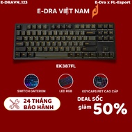GAMING E-DRA EK387FL mechanical keyboard - Polar Night, high quality materials. Genuine product 24 m