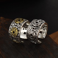 Ancient Chinese Coin Model Ring Adjustable Size / Chinese Five Empires Coins Ring Feng Shui Coin Anc