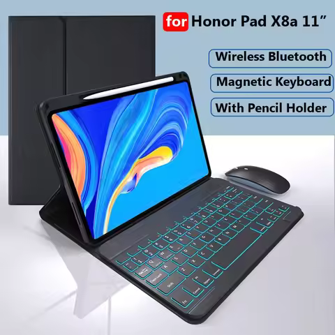 Keyboard Case for Honor Pad X8A NDL-W09 11 Inch 2024 X8a 11inch for Honor Pad X9 11 2024 Wireless Bl
