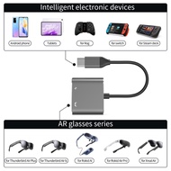 100W Fast Charging USB C To AR Glasses Docking Hubs Type C AR Glasses Charging Adapter For AIR/2 Gla