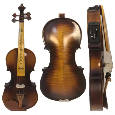 professional 4 strings electric & acoustic violin 4/4,good sound #7640