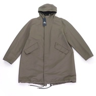 全新未使用 DIOR SHAWN STUSSY Dior Homme Shawn Stussy 033C313A4875 男士刺繡Logo大衣，背面飾有Logo，正面隱形紐扣，卡其色，46碼，意大利製