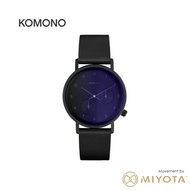 Komono Walther - Midnight | Leather Strap | Watches