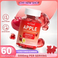 BIYODE Apple Cider Vinegar Gummies 5000mg per serving Vitamin B9 Vitamin B12 Food Supplement Vegan A